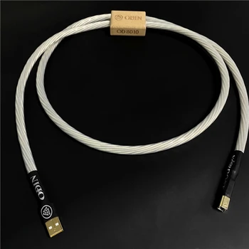 Аудиофильский декодер Nordost Odin, кабель для передачи данных DAC, аудиолиния Hi-Fi, посеребренная звуковая карта USB типа A-B, цифровые кабели Изображение 2
