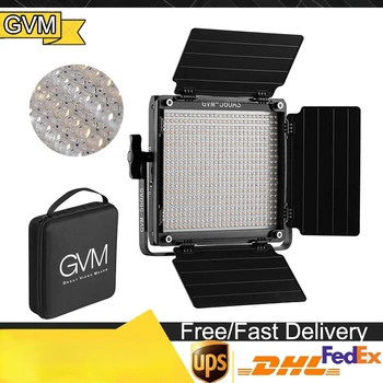 GVM 560AS Двухцветное светодиодное фотографическое освещение Видео Студийный свет Приложение Дистанционный Цифровой Регулируемый Комплект светодиодных ламп 560