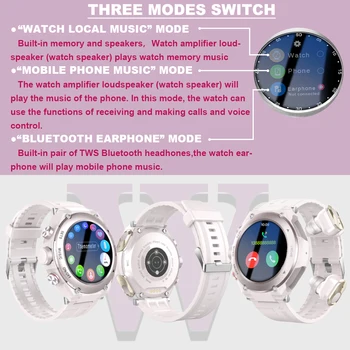 Новые смарт-часы T92 с наушниками, Bluetooth-гарнитурой, Умные часы с динамиком, трекером, музыкой, пульсометром, Спортивные женские часы Изображение 2