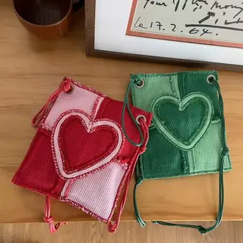 Женская сумка, Новые модные квадратные сумки на плечо с сердечками, сумки через плечо, корейская женская мини-сумка с твердой застежкой, сумка для девочек Изображение 2