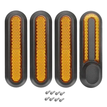 Отражатель для электрических Скутеров с Ночным Предупреждением Призматический Для-Xiaomi M365 Pro Pro2 1S ABS Желтый/Красный Запчасти Для Электрических Скутеров, Аксессуар
