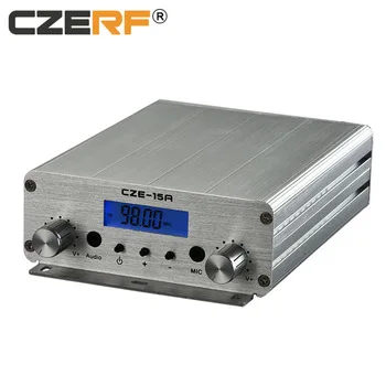 CZE-15A 15 Вт FM-передатчик стерео PLL вещательный FM-возбудитель 87 МГц-108 МГц + антенна GP 1/4 волны + источник питания Изображение 2