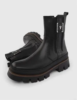 ILVi-Женские ботинки из натуральной кожи ручной работы Dunn, черные кожаные ботинки, Женская обувь 2022, осень/Зима Изображение 2