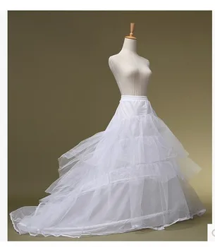Дешевая Свадебная нижняя юбка свадебные паньеры паньерный шлейф платье принцессы с большим шлейфом суета рыбий хвост паньерный шлейф Бесплатная доставка