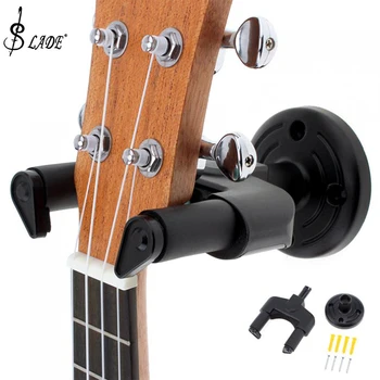 Настенный держатель для гитары с мягкой губкой, Ширина горловины 50 мм, нескользящий крючок, Установочный комплект для гитары/аксессуаров для гавайской гитары