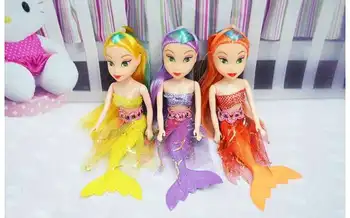 Русалка Принцесса, Детский Праздничный подарок, игрушки для девочек, ее хвост-кукла, Пластиковая Обучающая игрушка 