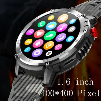 Спортивные часы мужские IP68 водонепроницаемые 4G ROM C22 Smartwatch 2023, поддержка подключения наушников, Смарт-часы, Bluetooth-вызов, 1,6 дюймов, Распродажа Изображение 2