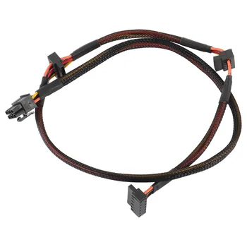 Модульный блок питания 6Pin к 3-портовому кабелю питания SATA 18AWG Провод 80 см для Antec серии NP TP ECO