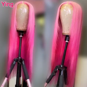 Ying Omber Pink 180% Бразильский Remy 13x4 Прозрачные Парики на кружеве #613, Цветные Человеческие Волосы 13X6, Парики на кружеве