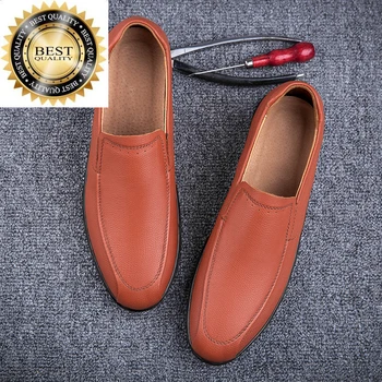 Продажа Модной мужской Обуви Из натуральной кожи В Европе И Америке Удобная Повседневная Обувь На мягкой Подошве Для деловых Встреч