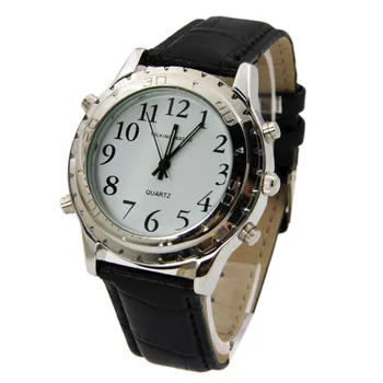 Мужские часы Роскошного бренда, английские говорящие часы для слепых или слабовидящих, Следите за собой Relogio Masculino Montre Homme