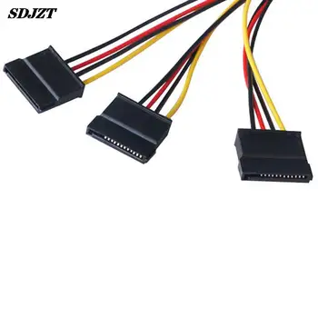 1Шт 4-контактный разъем IDE Molex для 3 разъемов Serial ATA SATA Power Splitter Удлинительный кабель для подключения к компьютеру и плагин Изображение 2