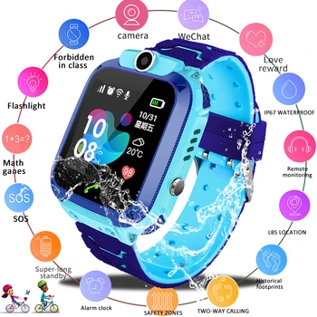 Детские умные часы Android-часы, детские часы, телефон SOS, sim-карта, наручные часы, Набор местоположения вызова, Умный браслет, Водонепроницаемый ремешок