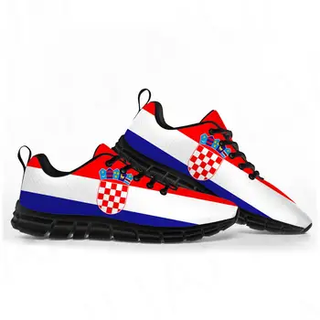 Спортивная обувь с Хорватским флагом, Мужская Женская Обувь для подростков, Детские Кроссовки, Хорватия, Повседневная Высококачественная Парная обувь на Заказ