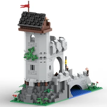 Технические кирпичи Moc Крепость Средневековая башня Замок Модульные строительные блоки Подарки Игрушки для детей Наборы 