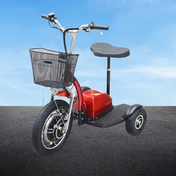 Трехколесный велосипед для взрослых с литиевой батареей 48 В, бесщеточный двигатель, безопасное торможение, усиление нагрузки, Запуск одним щелчком мыши Изображение 2