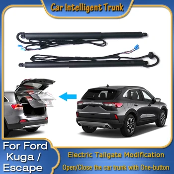 Для Ford Kuga Escape CX482 2019 ~ 2023 Автомобильное Силовое Открывание Багажника, Умная Электрическая Всасывающая Задняя Дверь, Интеллектуальная Стойка Подъема Задних Ворот