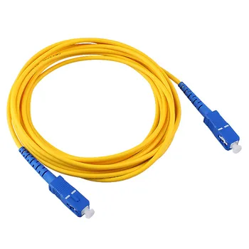 50 Шт SC UPC-SC UPC Simplex 3,0 мм ПВХ одномодовый оптоволоконный соединительный кабель 1 М 2 М 3 М Fibra Optica Jumper Изображение 2