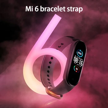 Сменный ремешок из ТПУ для смарт-часов Xiaomi Mi Band 6, Дышащий Удобный Водонепроницаемый браслет, Аксессуары для часов Изображение 2