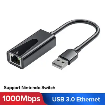 Сетевая карта S9/S8/Note 9 Type C USB Ethernet 1000 Мбит/с USB C Ethernet Адаптер локальной сети USB-C к RJ45 Для MacBook Samsung Galaxy