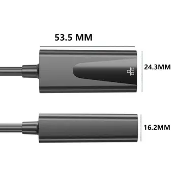 Сетевая карта S9/S8/Note 9 Type C USB Ethernet 1000 Мбит/с USB C Ethernet Адаптер локальной сети USB-C к RJ45 Для MacBook Samsung Galaxy Изображение 2