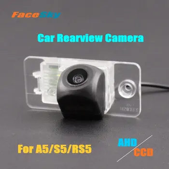 Автомобильная Камера заднего вида FaceSky Для Audi A5/S5/RS5 8T/8F/F5, Камера заднего вида AHD/CCD 1080P, Аксессуары для обратного изображения