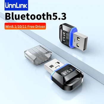 Unnlink USB Bluetooth 5.3 Адаптер Донгл для ПК Динамик Беспроводная Мышь Клавиатура Музыкальный Аудиоприемник Передатчик Bluetooth