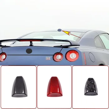 Для Nissan GTR R35 2008-2016, Автомобильная крыша из настоящего углеродного волокна, плавник акулы, декоративная антенна, наклейка на антенну, автомобильные аксессуары