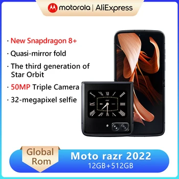 Глобальная Встроенная память Motorola MOTO razr 2022 5G Смартфон со складным экраном Snapdragon 8 + Gen 1 6,7 