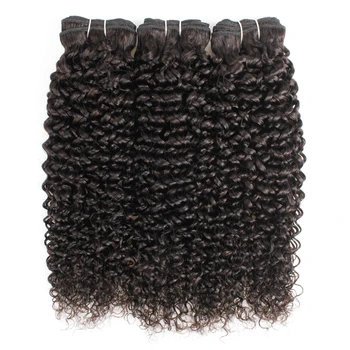 Gemlong 300 г/лот, пучки вьющихся волос Джерри, бразильские человеческие волосы 10-26 Дюймов, без спутывания, наращивание волос натурального цвета Для женщин