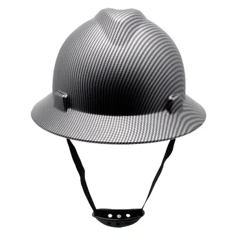 Защитный шлем с полными Полями Из АБС Углеродного волокна Строительная Кепка Легкая Высокопрочная Железнодорожная Защитная Экипировка Каска