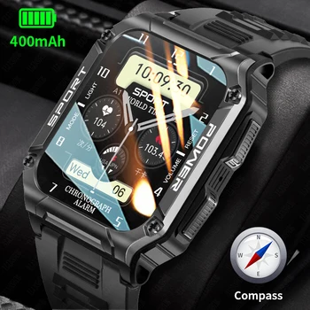 Мужские Умные часы LIGE 2023 для Android и IOS iPhone IP68, Водонепроницаемые Смарт-часы с функцией отслеживания активности по Bluetooth, Мужские Черные