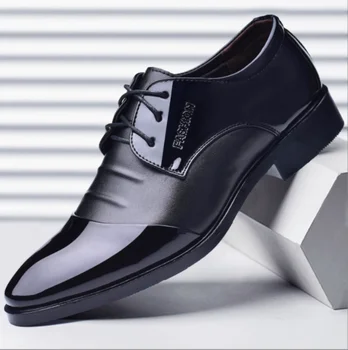 Обувь Мужская, Новинка 2023 года, Деловые модельные туфли-Оксфорды, Амортизирующая Обувь, Износостойкая Повседневная обувь Большого Размера, Chaussure Homme