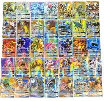 300шт Английский GX Tag Team Shining TAKARA TOMY Карты Покемонов Английская Игра Battle Carte 200шт Торговые Карты Игра Детская Игрушка Изображение 2
