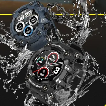 2023 Новые смарт-часы T6 Для Мужчин, водонепроницаемые, для измерения артериального давления, полноэкранные, уличные, умные часы для iOS Android, горячая распродажа Изображение 2
