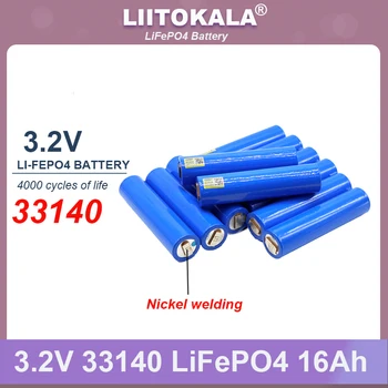 LiitoKala 3,2 V 33140 15Ah lifepo4 Ячейки для diy 4S 12v 24V 36V 20AH 30AH ebike e-scooter электроинструмент Аккумуляторная батарея + никелевый лист