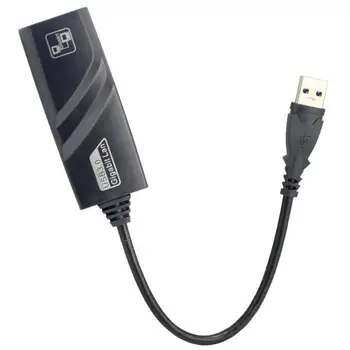 Внешний бесплатный накопитель USB 3.0 LAN USB to RJ45 NIC RTL8153 Обновление чипа скорость сетевого подключения Сетевая карта Изображение 2