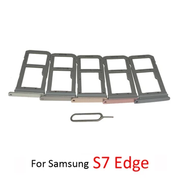 Для Samsung Galaxy S7 Edge G935 G935F G935FD G935A Оригинальный Корпус телефона Новый Адаптер для SIM-карты и держатель лотка для карт Micro SD