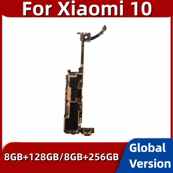 Оригинальная материнская плата для Xiaomi Mi 10 5G Материнская плата 128 ГБ 256 ГБ Разблокирована Глобальная система MIUI, основные схемы, логическая плата