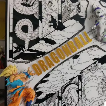 Dragon Ball Goku Vs Frieza Модель Gk 3D Стереоскопическая Картина Рамка для картины Маятниковый Подъемник Декоративная картина Подарок Мальчику На День Рождения Изображение 2