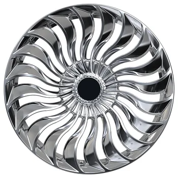 Фирменное высококачественное 18 19 20 21 22 24 дюймовое алюминиевое полировальное моноблочное колесо 6061-T6 Изображение 2