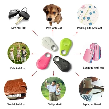 1ШТ Bluetooth Трекер Key Finder Смарт-Анти-Потерянное устройство GPS-метки Keyfinder Сигнализация Для детей, домашних собак, кошек, кошельков, сумок, Трекеров