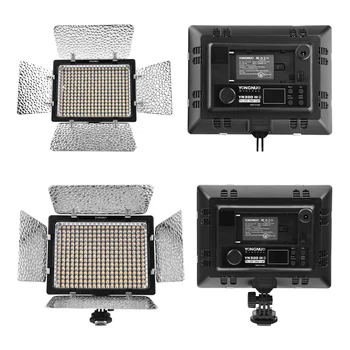 Фотографическое освещение Fosoto YN-300III Видео Лампа с регулируемой яркостью, Светодиодная лампа для фотокамеры с беспроводным пультом дистанционного управления для потоковой передачи