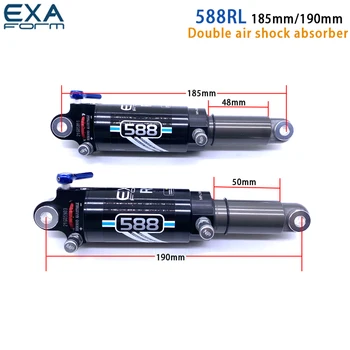 Велосипедный амортизатор EXAform 588RL 190 мм/185 мм горный велосипед задний мочевой пузырь задний амортизатор двойное давление воздуха может зафиксироваться Изображение 2