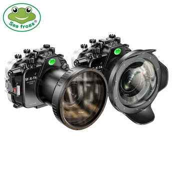 Чехол Seafrogs Для Fujifilm X-T4 Fuji XT4 Сумка для камеры Чехол 130 футов/40 м Водонепроницаемая Коробка Подводный Корпус Чехол для Дайвинга Камеры