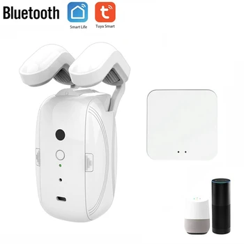 Автоматический открыватель штор Tuya Smart + шлюз Bluetooth Римский стержень Для штор Пульт дистанционного управления для Alexa Google Home