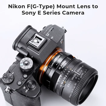 Адаптер для объектива K & F Concept NIK (G)-NEX IV с ручной фокусировкой, совместимый с объективом Nikon F (G-Type) и камерой Sony E Mount Изображение 2