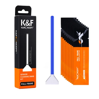 K & F Concept Чистящий Тампон Полнокадровые Датчики 10 шт. Индивидуально Вакуумно Упакованные Тампоны Щетка Для Цифровой Зеркальной камеры