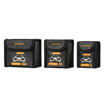 Безопасная сумка с липо-аккумулятором, карман для DJI Mini 3 Pro, защитные взрывозащищенные сумки для аккумуляторов, чехол для хранения аксессуаров для дронов Изображение 2