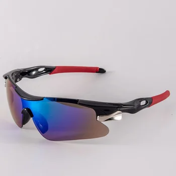 Велосипедные очки, Уличные спортивные солнцезащитные очки с защитой от ветра, Поляризованные линзы, Уличные солнцезащитные очки, Велосипедные очки, Велосипедные ветрозащитные очки Изображение 2